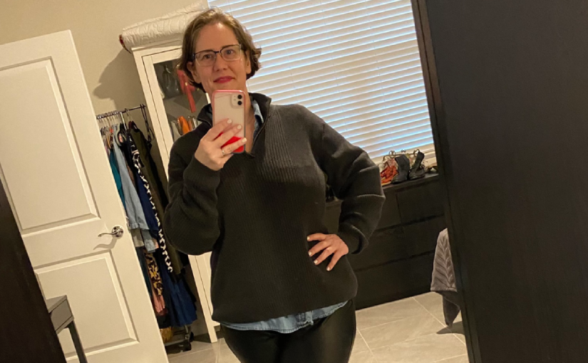 OOTD: Faux Leather Pants for Work